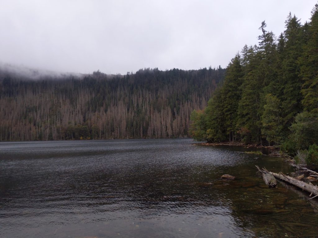 Černé jezero, foceno z hráze